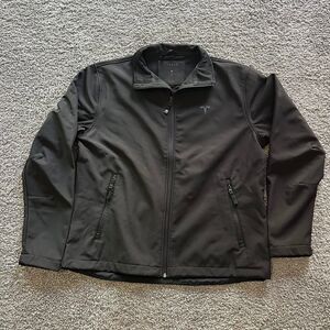 Tesla Soft Shell Jacket Performance Full Zip Black Corporate Employee Mens M